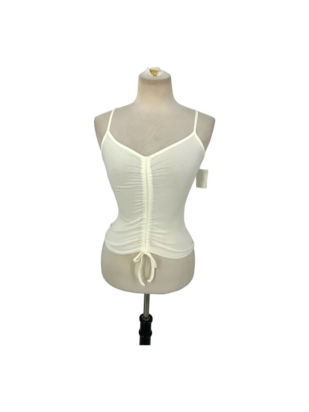 Freshman 1996 White Front Cinch Tank Top Size XS NWOT